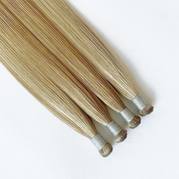 Remy Hair Genius Weft Hair Extensions Invisible Single Weft Double Drawn Custom Colors