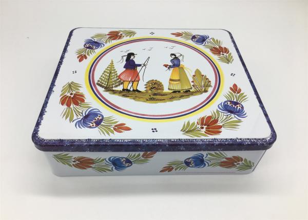 Aluminum Square Metal Large Branded Gift Boxes For Chocolate Packaging