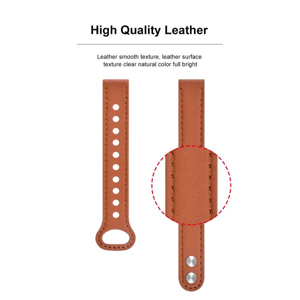 Steel Buttons, Waterproof Genuine Leather Strap