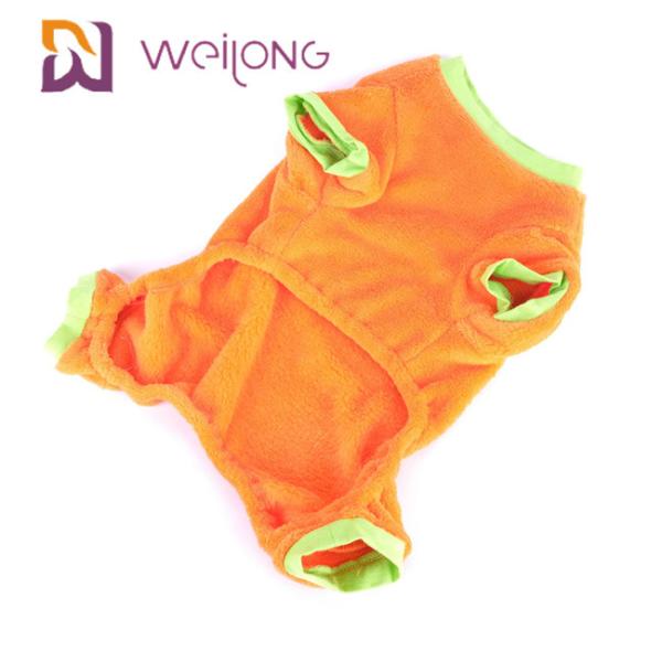 Autumn Embroidery Face Cat Dog Pet Pajama Halloween Pumpkin Pet Holiday Pajamas