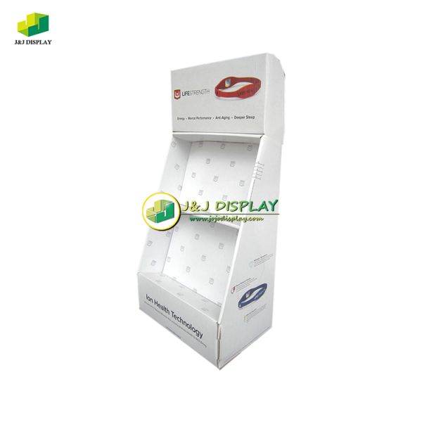 Health Product Floor Stand Cardboard Display Units Customized