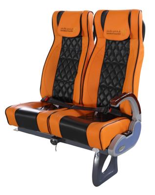 Orange Color Tourist Bus Seat Condition New Adjustbale Arm Rest With Headrest