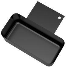 Чёрный краска жировая чашка держатель для стильного и классического дизайна капельницы