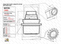U15-3 KX41.2 KX41.2V KX36.3 K008 Final Drive For Kubota TM01 Travel Motor Assy