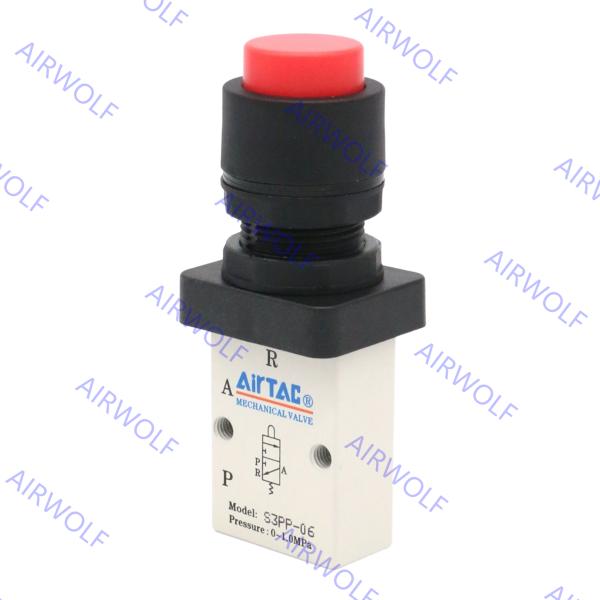 3/2 way S3PP-M5, S3PP-06, S3PP-08 AIRTAC S3 Series Control Valve M5 1/8 1/4