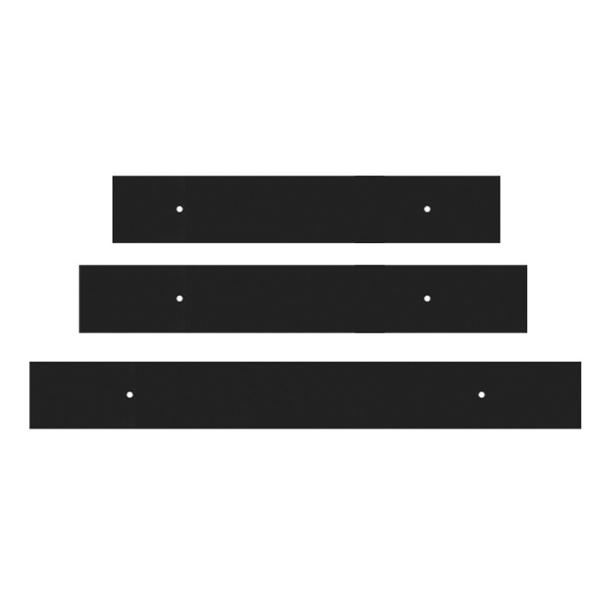 Black Foam Squeegee Rubber Refills Without Metal Frame