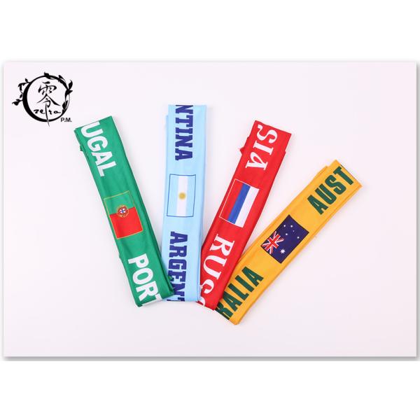 Unisex World Cup Argentina Flag Logo Headband Wrist Band Hair Band with Custom Logo