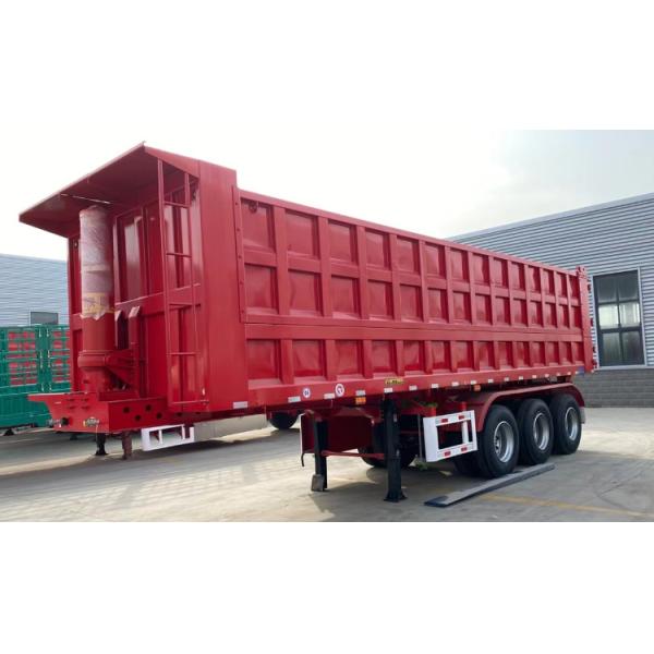 Stone Function 3 Axles 4 Axles Tipper Semi Trailer for Transportation Tire Number 12