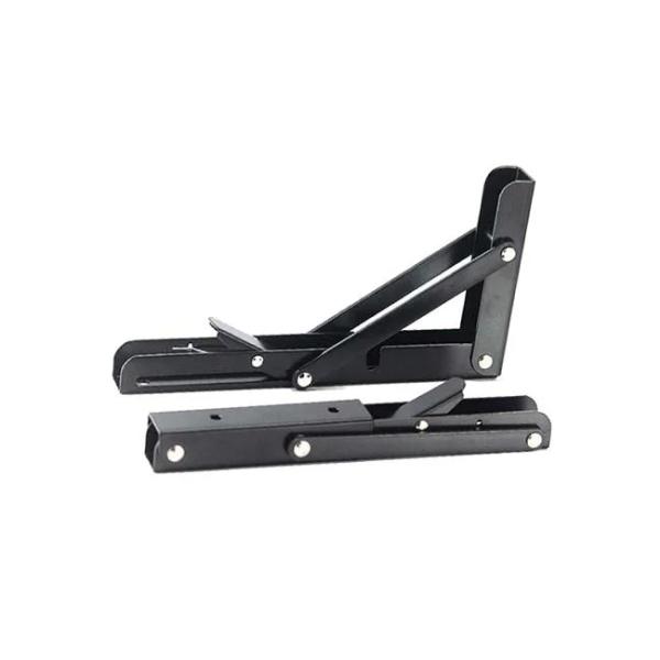 Powder Coated Triangular Support Frame Wall Mounting Hanging Shelf for Computer Table