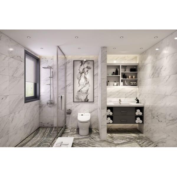 Cabinet de baño de acero inoxidable funcional para la optimización del espacio de pared a pared