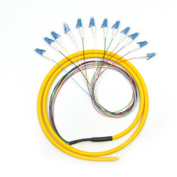 LC/UPC 50/125 APC OM3 3m 12core Fiber Optic Pigtail
