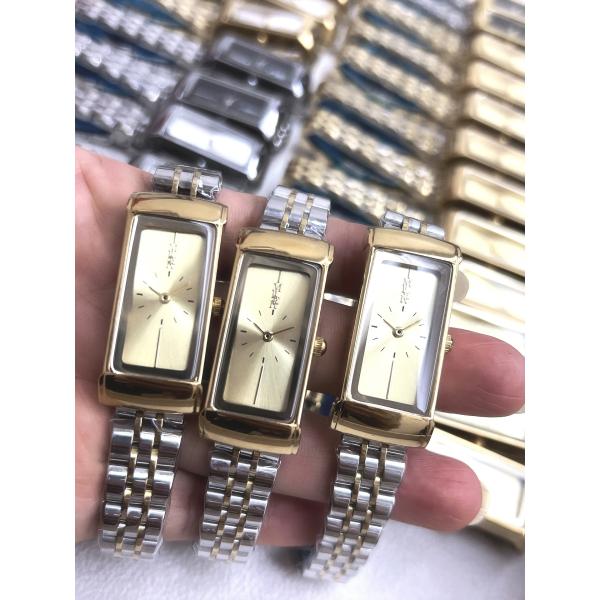 Черный циферблат Девушки стильные наручные часы с ремнем из нержавеющей стали