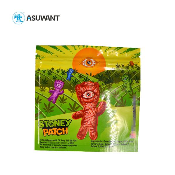 Edible Food Packaging Bags Heat Seal Small Zipper Sachet For Gummies Bear Skittle Candys