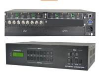 Vidéo 4K 30Hz HDMI Matrix 4x4, HDMI Matrix Switcher Splitter 4 en 4 sortie EDID