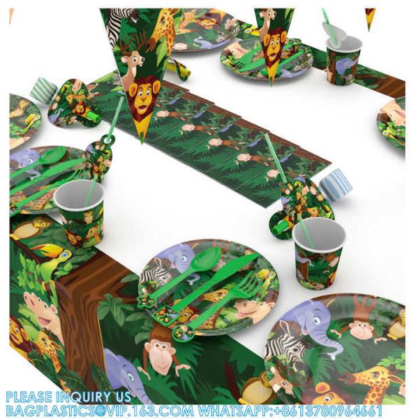 Engineering Car Children'S Birthday Party Tableware Set 8 People Party Paper Cup Paper Plate Birthday Party Decoration