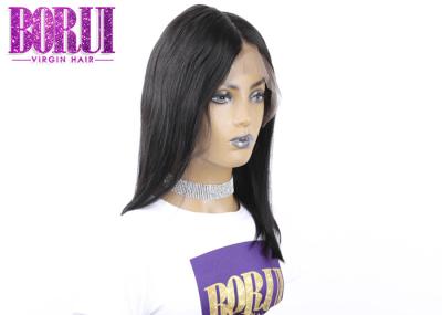 Peruca reta de 13*6 Bob, peruca do laço das perucas do cabelo humano de Glueless do brasileiro connosco do descorante