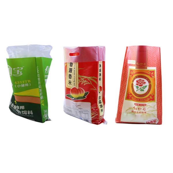 50 Kg 25kg Printed Polypropylene Rice Sacks Waterproof Environment Friendly