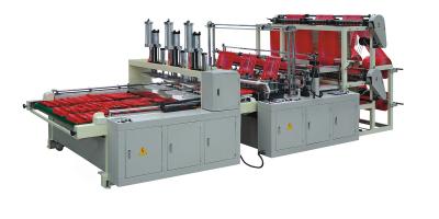Six Lines Polythene T-shirt Bag Making Machine High Speed Plastic Bag Maker