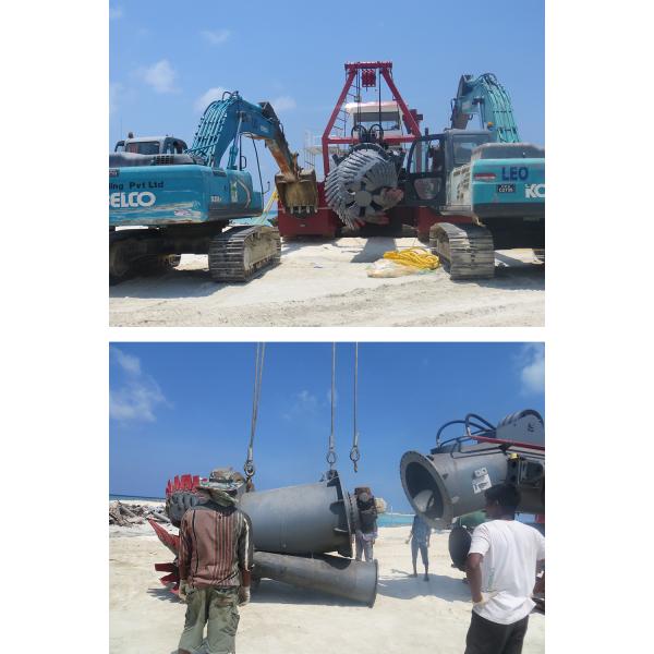 Customizable Cutter Head Suction Dredge 1662kW And 800m3/H Dredging Capacity