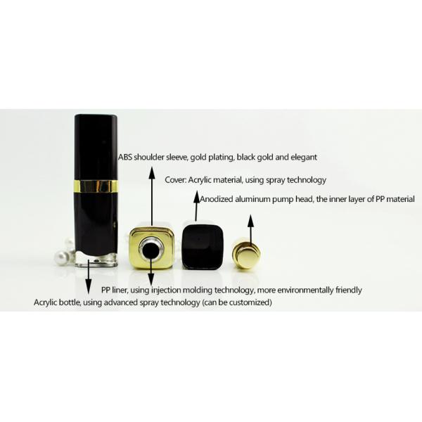 15m llotion bottle cosmetics packaging cream bottle black color