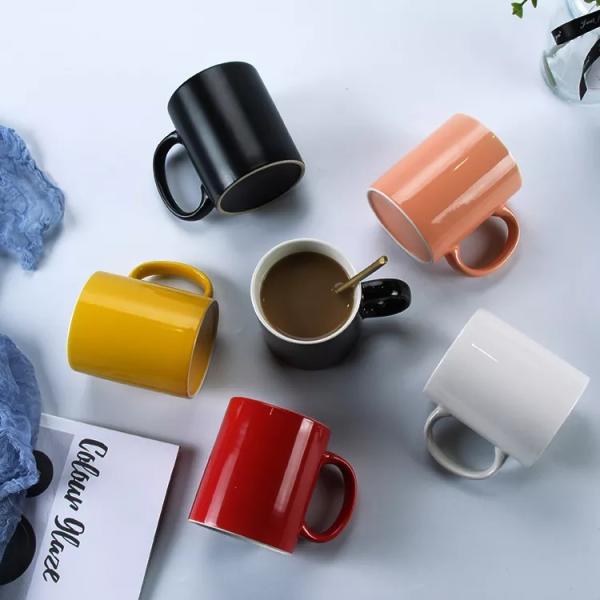 taza blanca como la leche 11oz del agua potable de la sublimación de la porcelana 330ml