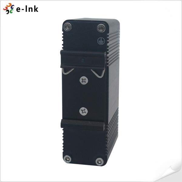 Commutateur Ethernet Industriel PoE+ Port SFP Fibre Optique Entrée CC 12-48V
