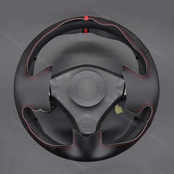 1999-2002 Year Hand Embroidered Leather Steering Wheel Cover for Nissan Skyline Coupe