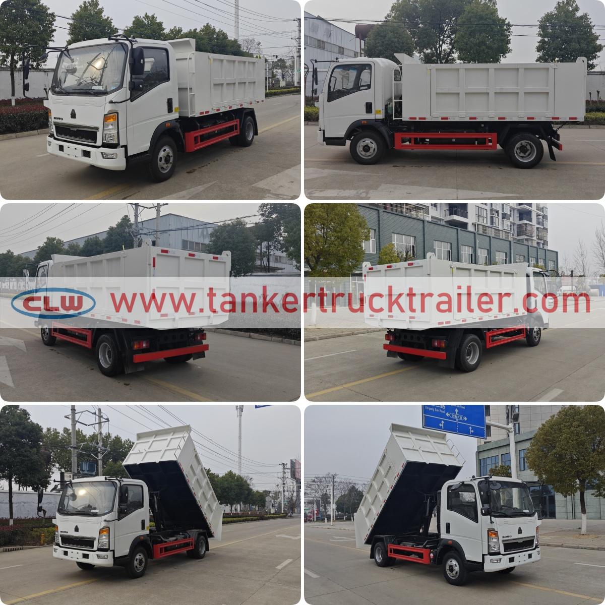 Factory Supply Sinotruk HOWO 3 Tons Self-Unloading Garbage Truck