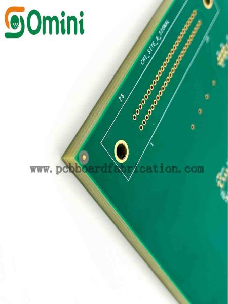 Fabricação Multilayer do PWB da tomada 6L FR4 da resina com o ouro e a borda da imersão chapeados
