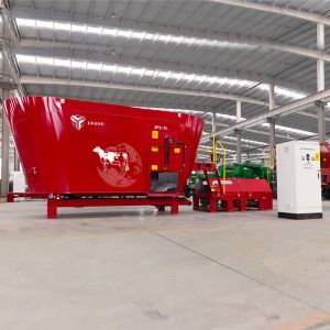 24m³ Stationary TMR Mixer Machine With 75kW VFD Motor High Productivity