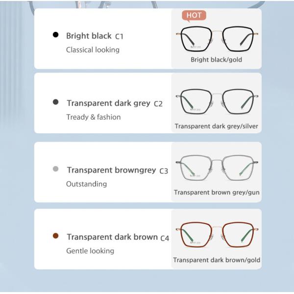 Подгонянные женщины людей стекел рамки титана ацетата для чтения компьютера