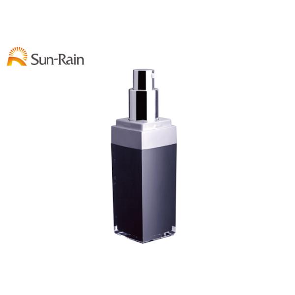 Square Black Lotion Bottle Packaging Cream Pump Bottle 30ml 50ml Sr-2260