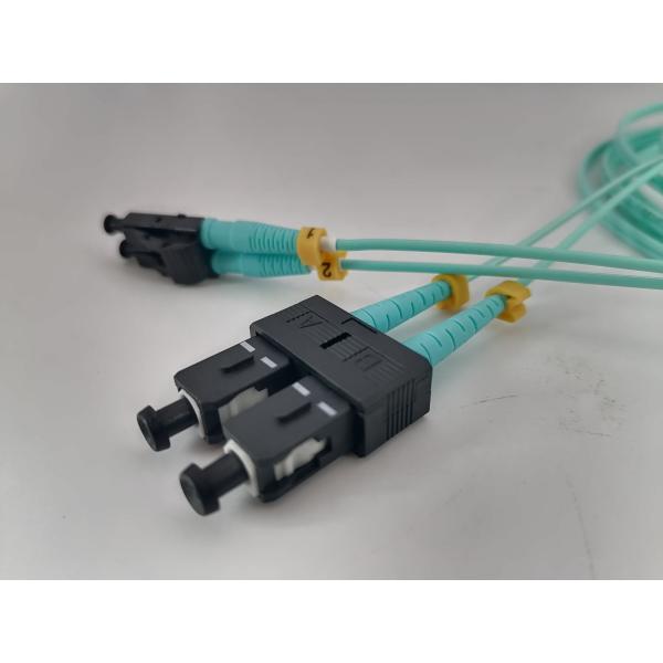 2.0mm 2M OM3 Multimode 50/125um SC To LC Duplex Patch Cord