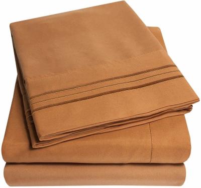 Microfiber Bed Sheet Set for Solid Color Comforter Bedding in Canada and Mexico Market