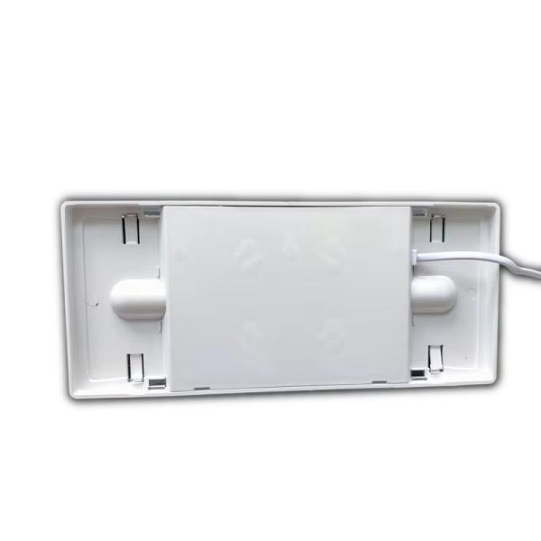 Two Square Heads LED Exit Emergency Light with 6W Battery Backup and Blackout Output