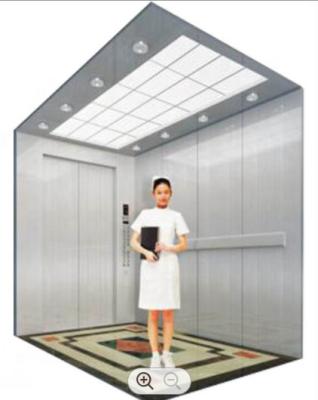 1.5m Pit Hospital Bed Elevator TUV Stainless Steel Elevator Cabin