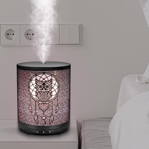 Essential Oil Bpa Free Ultrasonic Metal Aroma Diffuser For Yoga Room