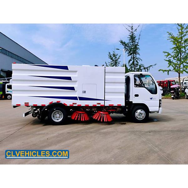 ISUZU NQR NPR Road Sweeper Truck 6 Wheels ISO9000 CCC Certification