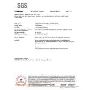 Qingdao Aroma Home Products Co., Ltd. Certifications