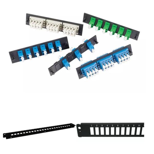 Blank Adapter Fiber Optic Cable Termination Patch Panel With No Holes Cover Plate