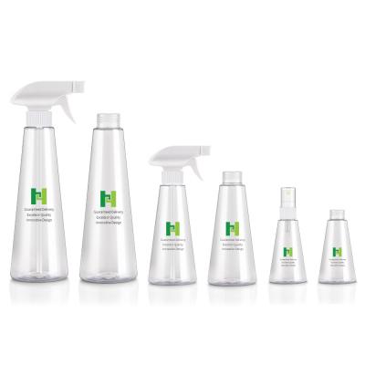 O pulverizador plástico de 400ML 200ML engarrafa o ANIMAL DE ESTIMAÇÃO 60ML favorável ao meio ambiente para o cuidado da beleza