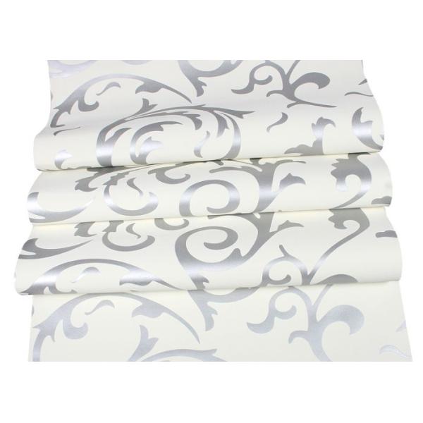 White Non - woven Removable European Style Wallpaper For Living Room