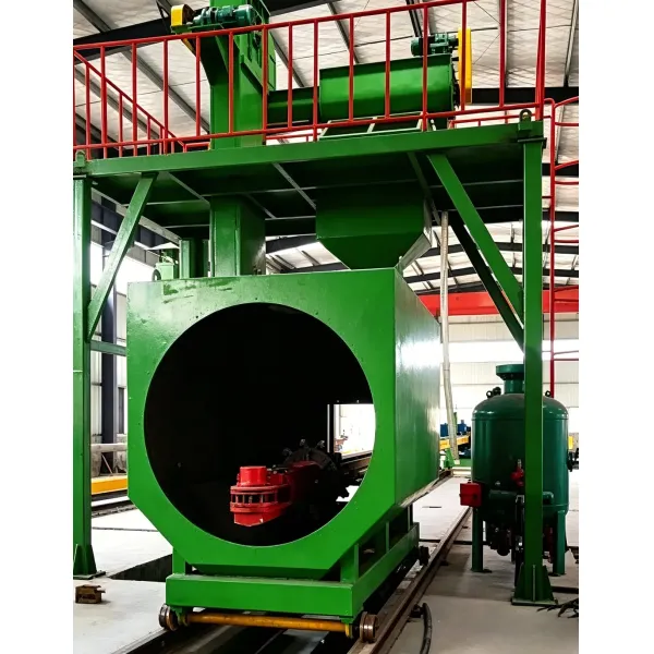 Efficient Sand Blasting Machine for Steel Pipe with Dual-function Internal & External Blasting and High Cleaning Efficiency