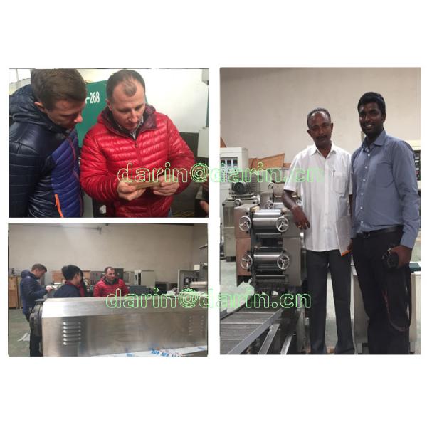 Osso de cão pressionado da pele dos peixes do couro cru que faz a máquina de aço inoxidável