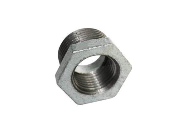 Galvanized Hexagon Plumbing Pipe Fittings , Male / Female Pipe Reducer Bushing NPT