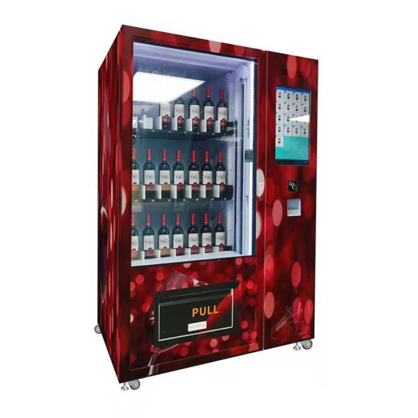 Commercial Alcohol Vending Machine With Lift System and Age Verification for Glass Bottled Beer Wine Sales