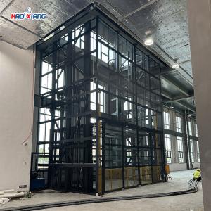Guide Rail Lift Platform Guide Rail Freight Elevator For Warehouse Logistics