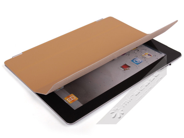 OEM Orange, Green, Red, Pink Foldable Slim PU Leather iPad Case