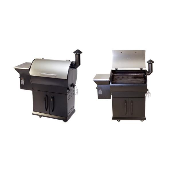 Moveable Electric Wood Pellet Grill Easily Assembled Flame Safety