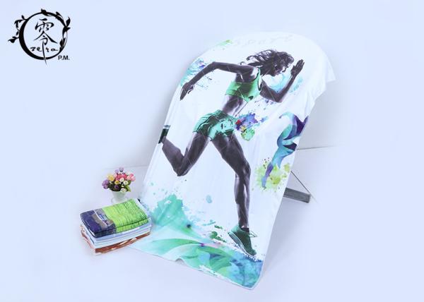 Summer Super Absorbent Microfiber Beach Towel , Custom Travel Sports Towel